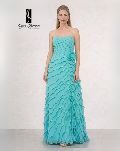 VESTIDO DECOTE CORAÇÃO SAIA AJUSTADA